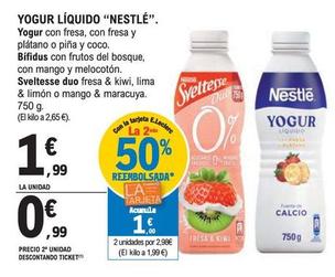 Oferta de Nestlé - Yogur Líquido por 1,99€ en E.Leclerc