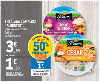 Oferta de Florette - Ensalada Completa por 3,39€ en E.Leclerc