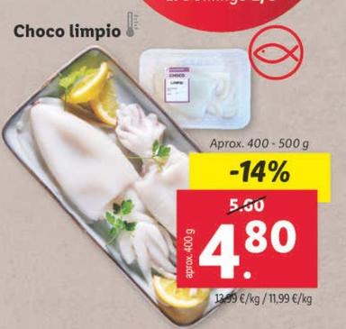 Oferta de Choco Limpio  por 4,8€ en Lidl