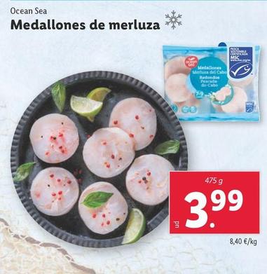 Oferta de Ocean Sea - Medallones De Merluza por 3,99€ en Lidl