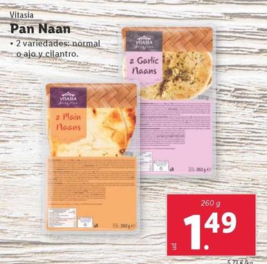 Oferta de Vitasia - Pan Naan  por 1,49€ en Lidl