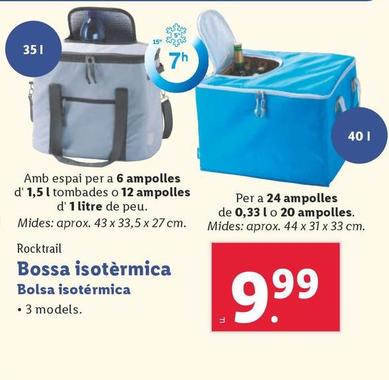 Oferta de Rocktrail - Bolsa Isotermica por 9,99€ en Lidl