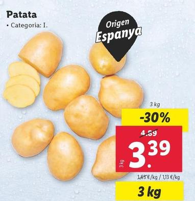 Oferta de Patata por 3,39€ en Lidl