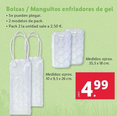 Oferta de Bolsas / Manguitos Enfriadores De Gel por 4,99€ en Lidl