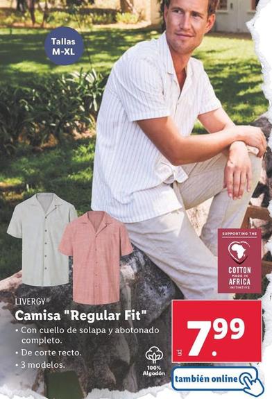 Oferta de Livergy - Camisa "Regular Fit" por 7,99€ en Lidl