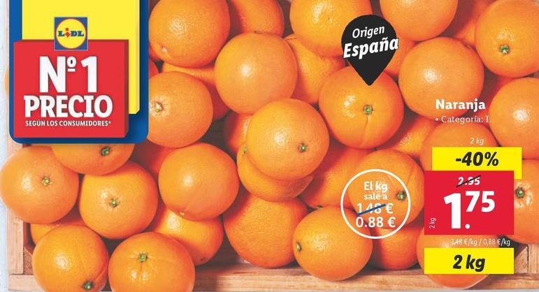 Oferta de Naranja por 1,75€ en Lidl
