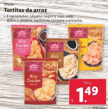 Oferta de Vitasia - Tortitas De Arroz  por 1,49€ en Lidl