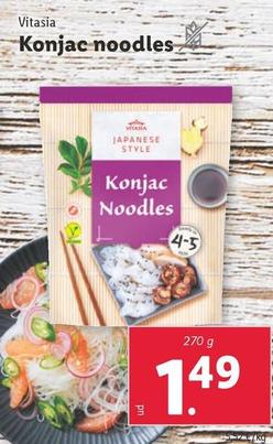 Oferta de Vitasia - Konjac Noodles por 1,49€ en Lidl