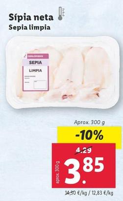 Oferta de Sepia Limpia por 3,85€ en Lidl
