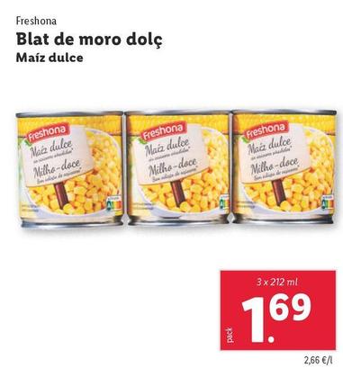 Oferta de Freshona - Maiz Dulce  por 1,69€ en Lidl