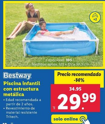 Oferta de Bestway - Piscina Infantil Con Estructura Metalica  por 29,99€ en Lidl