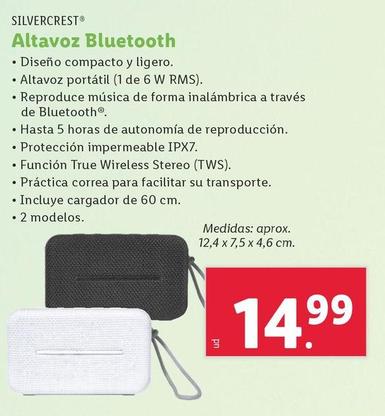 Oferta de SilverCrest - Altavoz Bluetooth por 14,99€ en Lidl