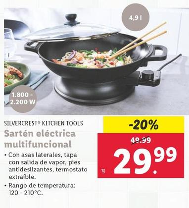 Oferta de SilverCrest - Sarten Electrica Multifuncional por 29,99€ en Lidl