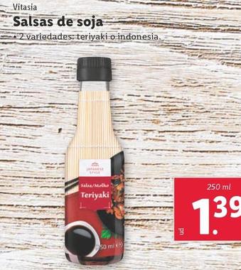 Oferta de Vitasia - Salsas De Soja  por 1,39€ en Lidl