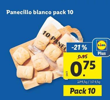 Oferta de Panecillo Blanco  por 0,75€ en Lidl