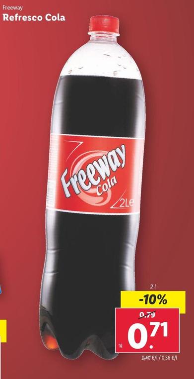 Oferta de Freeway - Refresco De Cola por 0,98€ en Lidl