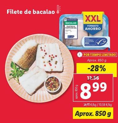 Oferta de Filete De Bacalao  por 8,99€ en Lidl