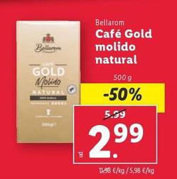 Oferta de Bellarom - Cafe Gold Molido Natural por 2,99€ en Lidl