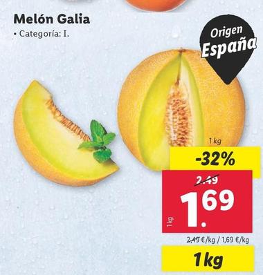 Oferta de Melón Galia por 1,69€ en Lidl