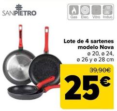 Oferta de Nova - Lote De 4 Sartenes Modelo  por 25€ en Carrefour