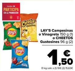 Oferta de Lay's - Campesinas O Vinagreta por 1,5€ en Carrefour