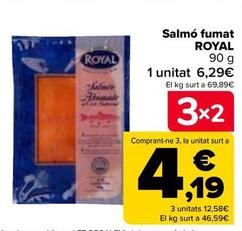 Oferta de Royal - Salmón Ahumado por 6,29€ en Carrefour