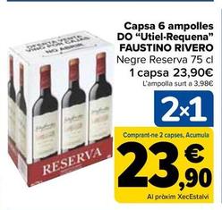 Oferta de Faustino Rivero - Caja 6 Botellas D.O por 23,9€ en Carrefour