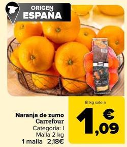 Oferta de Carrefour - Naranja De Zumo por 1,09€ en Carrefour