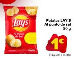 Oferta de LAY’S - Patatas Al punto de sal por 1€ en Carrefour