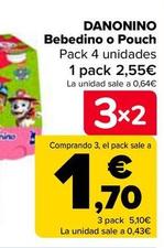 Oferta de Danonino - Bebedino O Pouch por 2,55€ en Carrefour