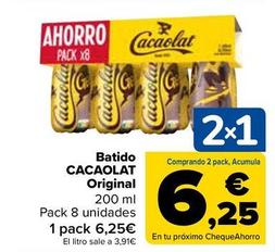 Oferta de Cacaolat - Batido Original por 6,25€ en Carrefour