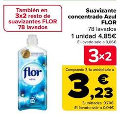 Oferta de Flor - Suavizante Concentrado Azul por 4,85€ en Carrefour