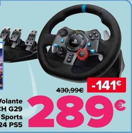 Oferta de Logitech - Volante G29 + EA Sports F1 24 PS5 por 289€ en Carrefour