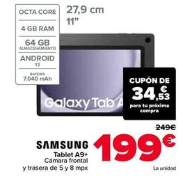 Oferta de Samsung - Galaxy Tab A por 199€ en Carrefour