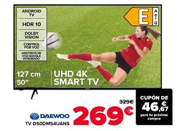 Oferta de Daewoo - TV D50DM54UANS por 269€ en Carrefour