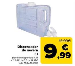 Oferta de Dispensador De Nevera por 9,99€ en Carrefour