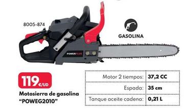 Oferta de Motosierra  Gasolina "POWEG2010" por 119€ en BricoCentro