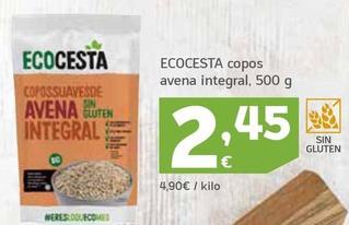 Oferta de Ecocesta - copos avena integral por 2,45€ en HiperDino
