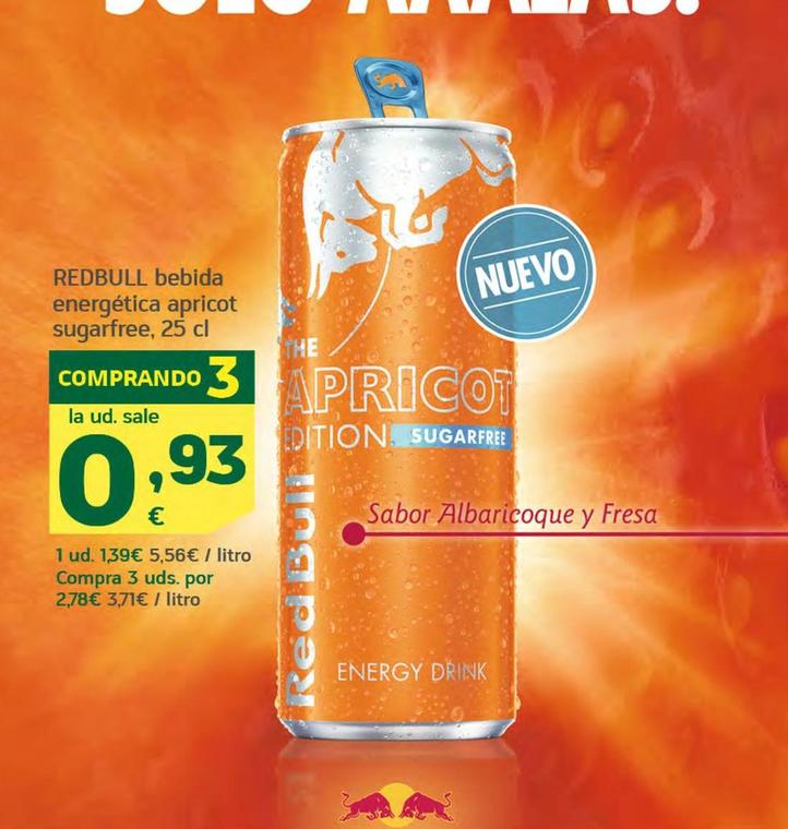 Oferta de Red Bull - Bebida Energética Apricot Sugarfree por 1,39€ en HiperDino