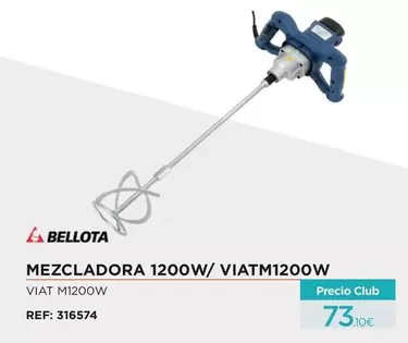 Oferta de Bellota - Mezcladora 1200w/VIATM1200w por 73,1€ en Manau