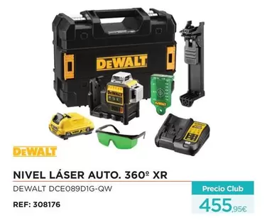 Oferta de Dewalt - Nivel Láser Auto. 360' XR por 455,95€ en Manau