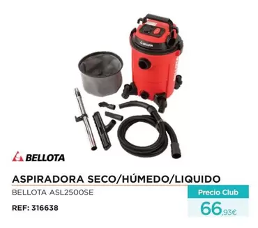 Oferta de Bellota - Aspirador Seco/ Humedo/ Líquido por 66,93€ en Manau