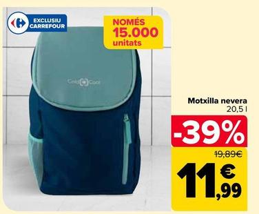 Oferta de Mochila Nevera por 11,99€ en Carrefour