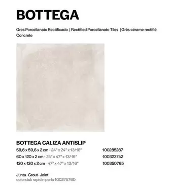 Oferta de Bottega Caliza Antislip en Porcelanosa