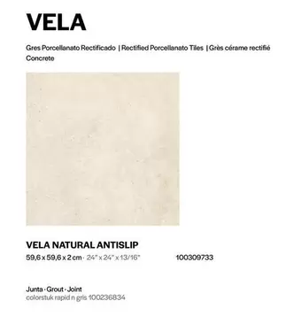 Oferta de Vela Natural Antislip en Porcelanosa