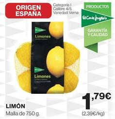 Oferta de Limón por 1,79€ en El Corte Inglés