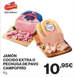 Oferta de Campofrío - Jamón Cocido Extrao Pechuga De Pavo por 10,95€ en El Corte Inglés