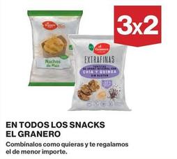 Oferta de El Granero - En Todos Los Snacks en El Corte Inglés