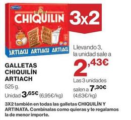 Oferta de Galletas Chiquilín por 3,65€ en El Corte Inglés