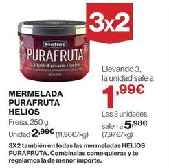 Oferta de Helios - Mermelada Purafruta por 2,99€ en El Corte Inglés